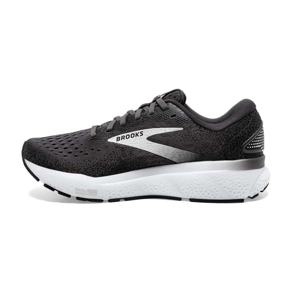 BROOKS Men's Ghost 16 Running Shoe - Black/Grey/White - Regular (D) 5 BROOKS Men's Ghost 16 Running Shoe - Black/Grey/White - Regular (D) - Image 3