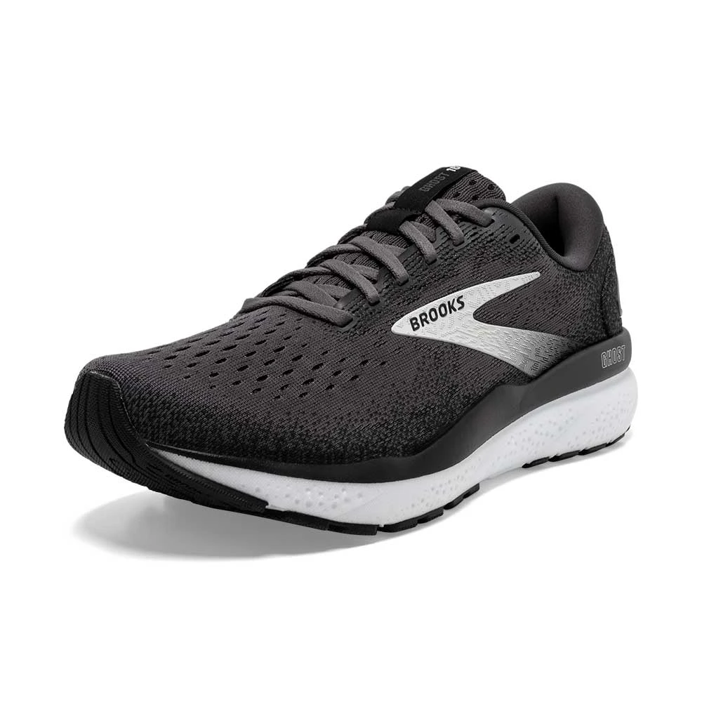 BROOKS Men's Ghost 16 Running Shoe - Black/Grey/White - Regular (D) 7 BROOKS Men's Ghost 16 Running Shoe - Black/Grey/White - Regular (D) - Image 5