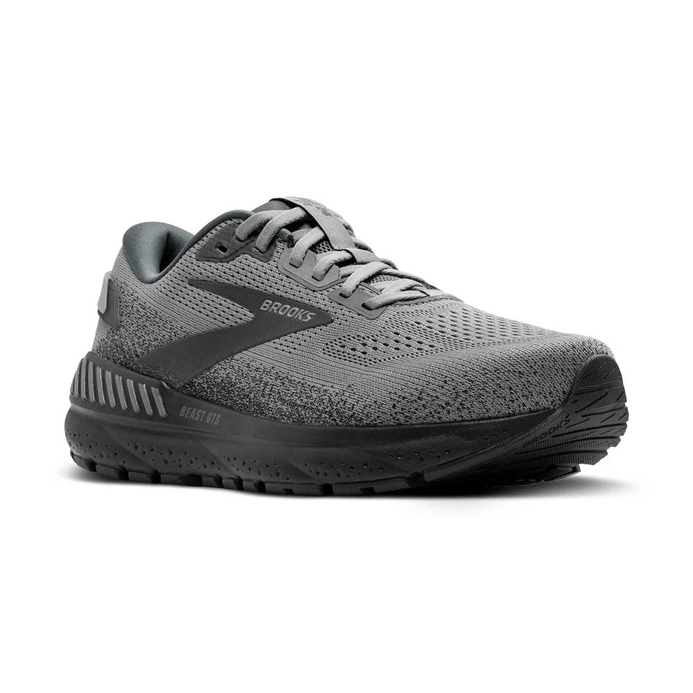 BROOKS Men's Beast GTS 24 Running Shoe - Primer Grey/Ebony - Wide (2E) 4 BROOKS Men's Beast GTS 24 Running Shoe - Primer Grey/Ebony - Wide (2E) - Image 2