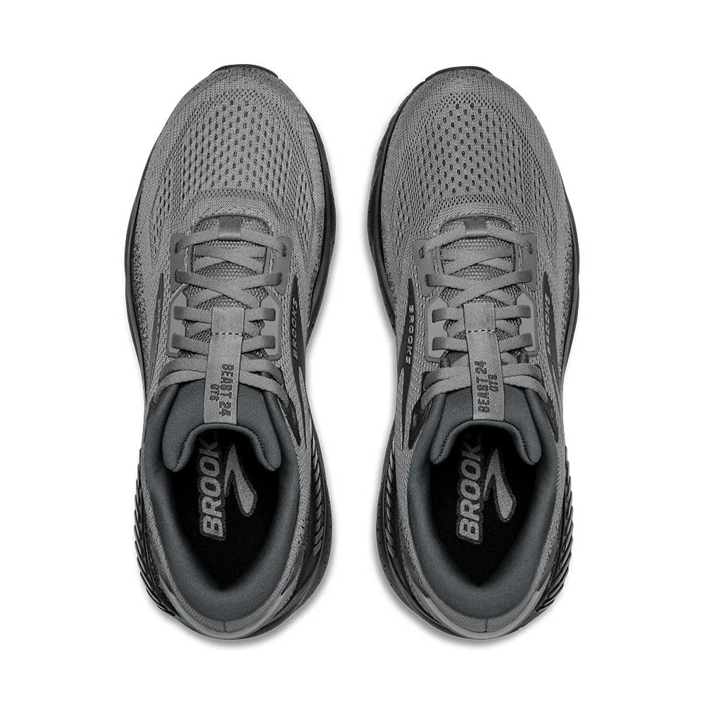 BROOKS Men's Beast GTS 24 Running Shoe - Primer Grey/Ebony - Wide (2E) 7 BROOKS Men's Beast GTS 24 Running Shoe - Primer Grey/Ebony - Wide (2E) - Image 5
