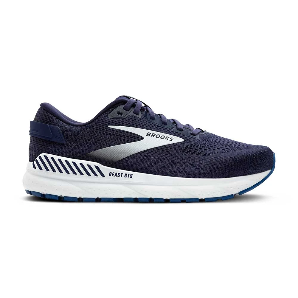BROOKS Men's Beast GTS 24 Running Shoe - Peacoat/True Navy/White - Regular (D) 3 BROOKS Men's Beast GTS 24 Running Shoe - Peacoat/True Navy/White - Regular (D)