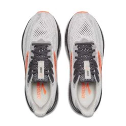 BROOKS Men's Ghost 17 Running Shoe - Oyster Mushroom/Orange/Ebony - Wide (2E) -Gazelle Sports 110442 048 O Ghost 17 d687a6ce df98 4e06 a3e1 daa7946dda07