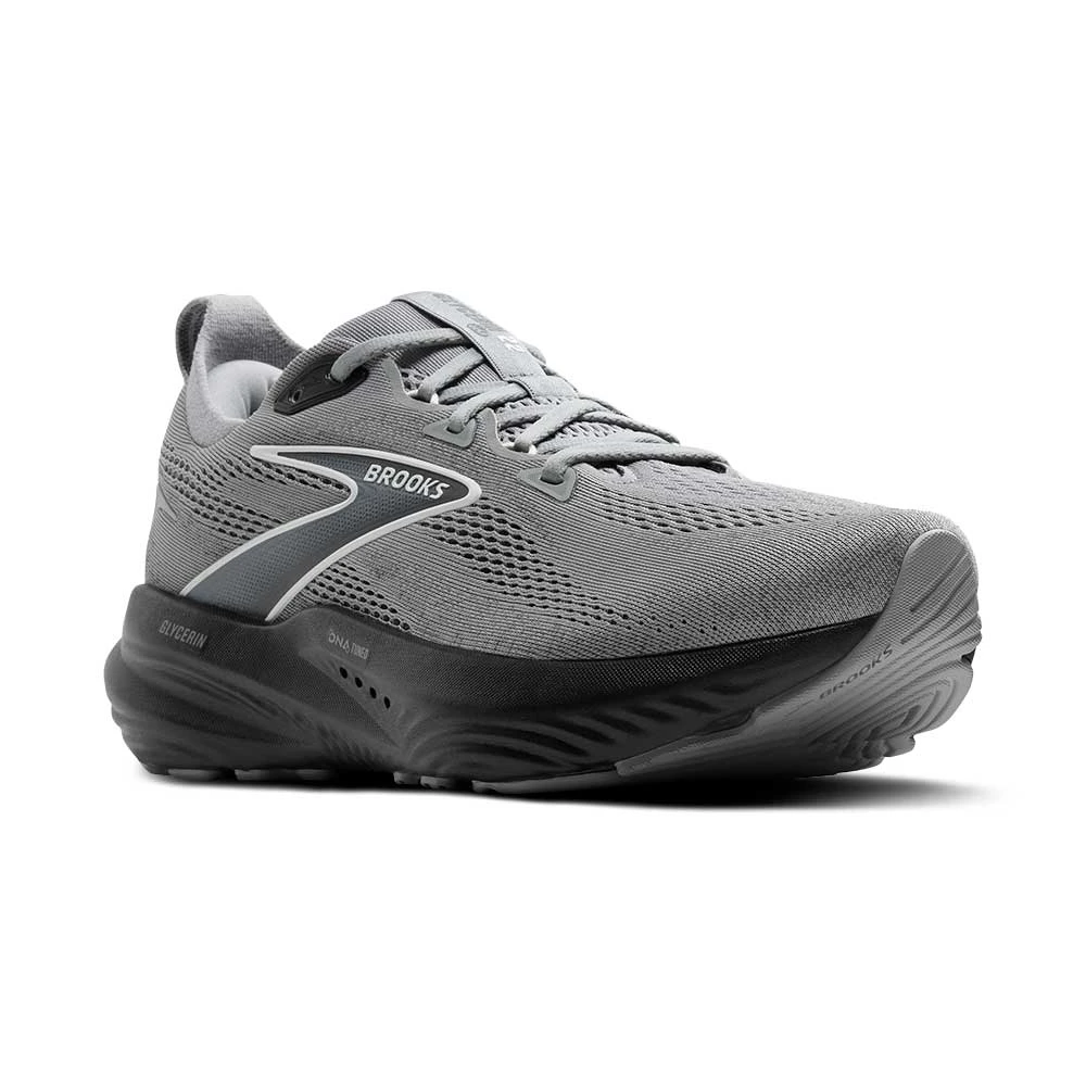 BROOKS Men's Glycerin 22 Running Shoe - Primer Gray/Ebony/Bluewash - Wide (2E) 4 BROOKS Men's Glycerin 22 Running Shoe - Primer Gray/Ebony/Bluewash - Wide (2E) - Image 2