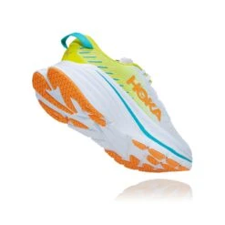 Hoka Men's Bondi X Running Shoe - White/Evening Primrose - Regular (D) -Gazelle Sports 1113512 WEPR 3 1