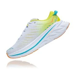 Hoka Men's Bondi X Running Shoe - White/Evening Primrose - Regular (D) -Gazelle Sports 1113512 WEPR 4 1