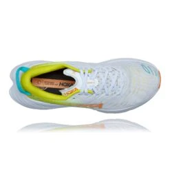 Hoka Men's Bondi X Running Shoe - White/Evening Primrose - Regular (D) -Gazelle Sports 1113512 WEPR 5 1