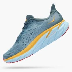 Hoka Men's Clifton 8 Running Shoe- Goblin Blue/Mountain Spring— Regular (D) 11 Hoka Men's Clifton 8 Running Shoe- Goblin Blue/Mountain Spring— Regular (D) -Gazelle Sports 1119393 GBMS 4