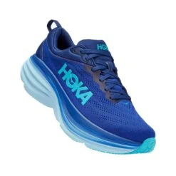 Hoka Men's Bondi 8 Running Shoe - Bellwether Blue/Bluing - Regular (D) -Gazelle Sports 1123202 BBBG 1