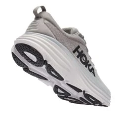 Hoka Men's Bondi 8 Running Shoe- Sharkskin/Harbor Mist- Wide (2E) -Gazelle Sports 1123202 SHMS 3 97cd2c4b 5a81 465b bc45 ea21e4e65898