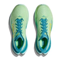 Hoka Men's Mach 5 Running Shoe - Lime Glow/Ocean Mist - Regular (D) -Gazelle Sports 1127893 LGOM 2