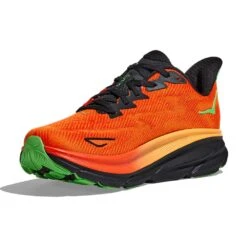 Hoka Men's Clifton 9 Running Shoe- Flame/Vibrant Orange - Regular (D) -Gazelle Sports 1127895 FVOR 3