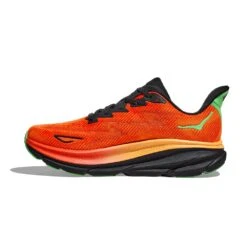 Hoka Men's Clifton 9 Running Shoe- Flame/Vibrant Orange - Regular (D) -Gazelle Sports 1127895 FVOR 8