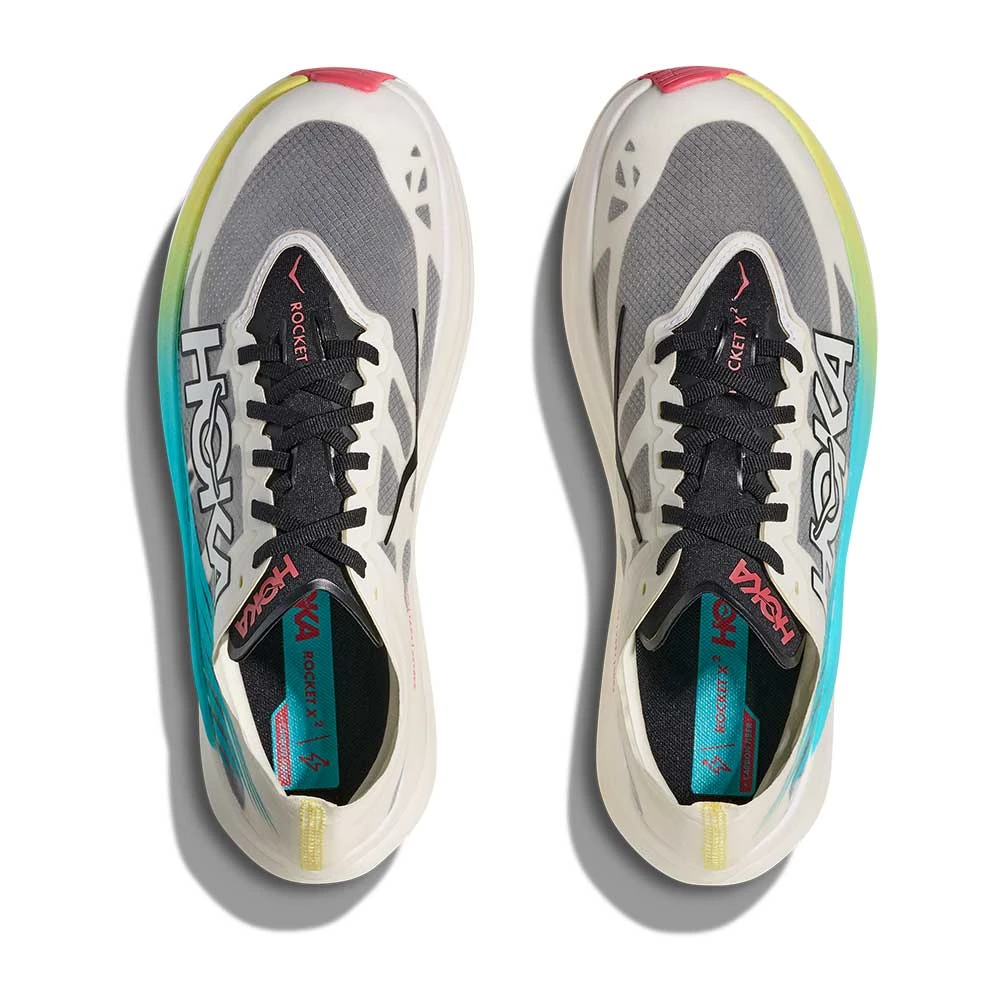 Hoka All Gender Rocket X 2 Running Shoe - Yuzu/Cielo Blue - Regular (D) 8 Hoka All Gender Rocket X 2 Running Shoe - Yuzu/Cielo Blue - Regular (D) - Image 6