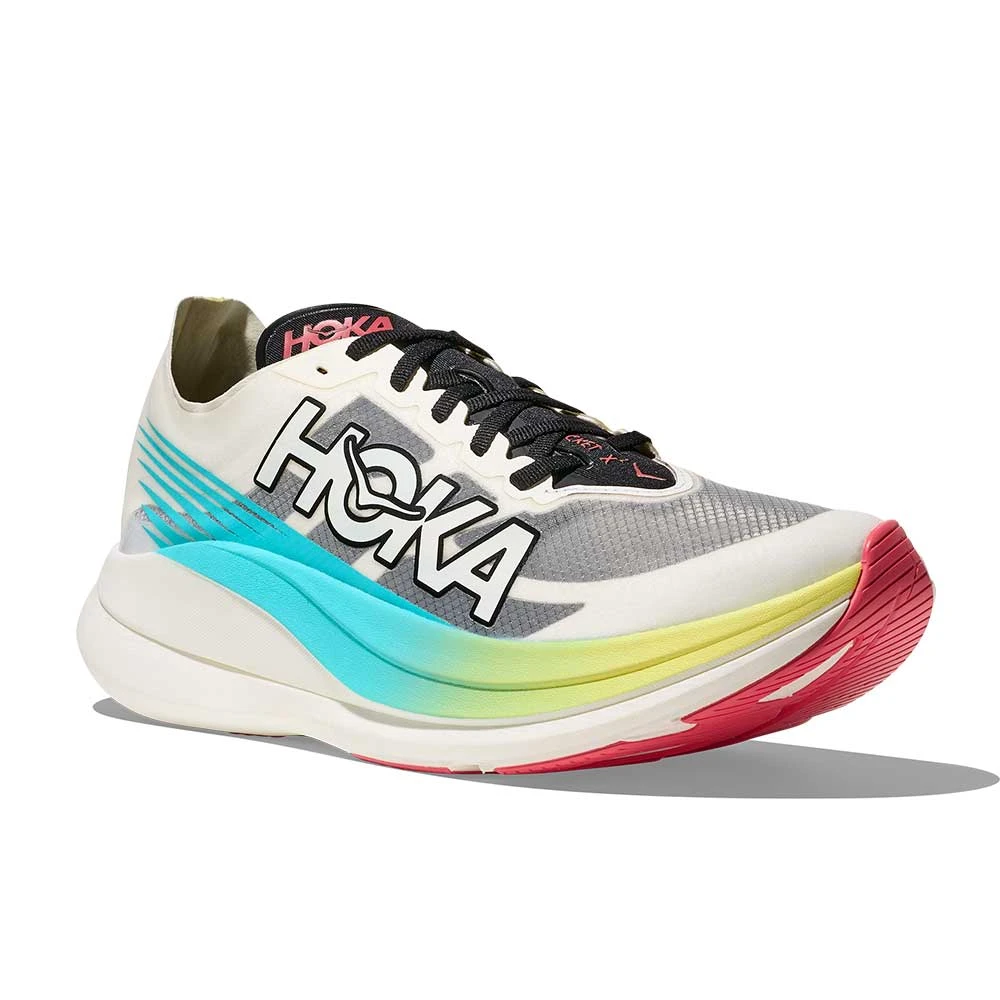 Hoka All Gender Rocket X 2 Running Shoe - Yuzu/Cielo Blue - Regular (D) 4 Hoka All Gender Rocket X 2 Running Shoe - Yuzu/Cielo Blue - Regular (D) - Image 2
