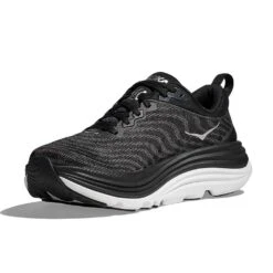 Hoka Men's Gaviota 5 Running Shoe - Black/White - Regular (D) -Gazelle Sports 1127929 BWHT 3