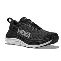 Hoka Men's Gaviota 5 Running Shoe - Black/White - Regular (D) -Gazelle Sports 1127929 BWHT 6