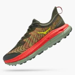 Hoka Men's Mafate Speed 4 Trail Shoe - Thyme/Fiesta- Regular (D) 11 Hoka Men's Mafate Speed 4 Trail Shoe - Thyme/Fiesta- Regular (D) -Gazelle Sports 1129930 TFST 4