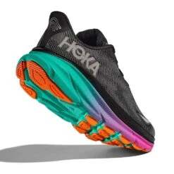 Hoka Men's Clifton 9 GTX Running Shoe - Black/Electric Aqua - Regular (D) -Gazelle Sports 1141470F BCQ 4