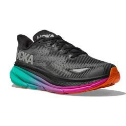 Hoka Men's Clifton 9 GTX Running Shoe - Black/Electric Aqua - Regular (D) -Gazelle Sports 1141470F BCQ 6