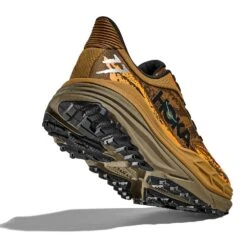 Hoka Men's Stinson 7 Trail Running Shoe - Honey/Antique Olive - Regular (D) -Gazelle Sports 1141530 HYN 4