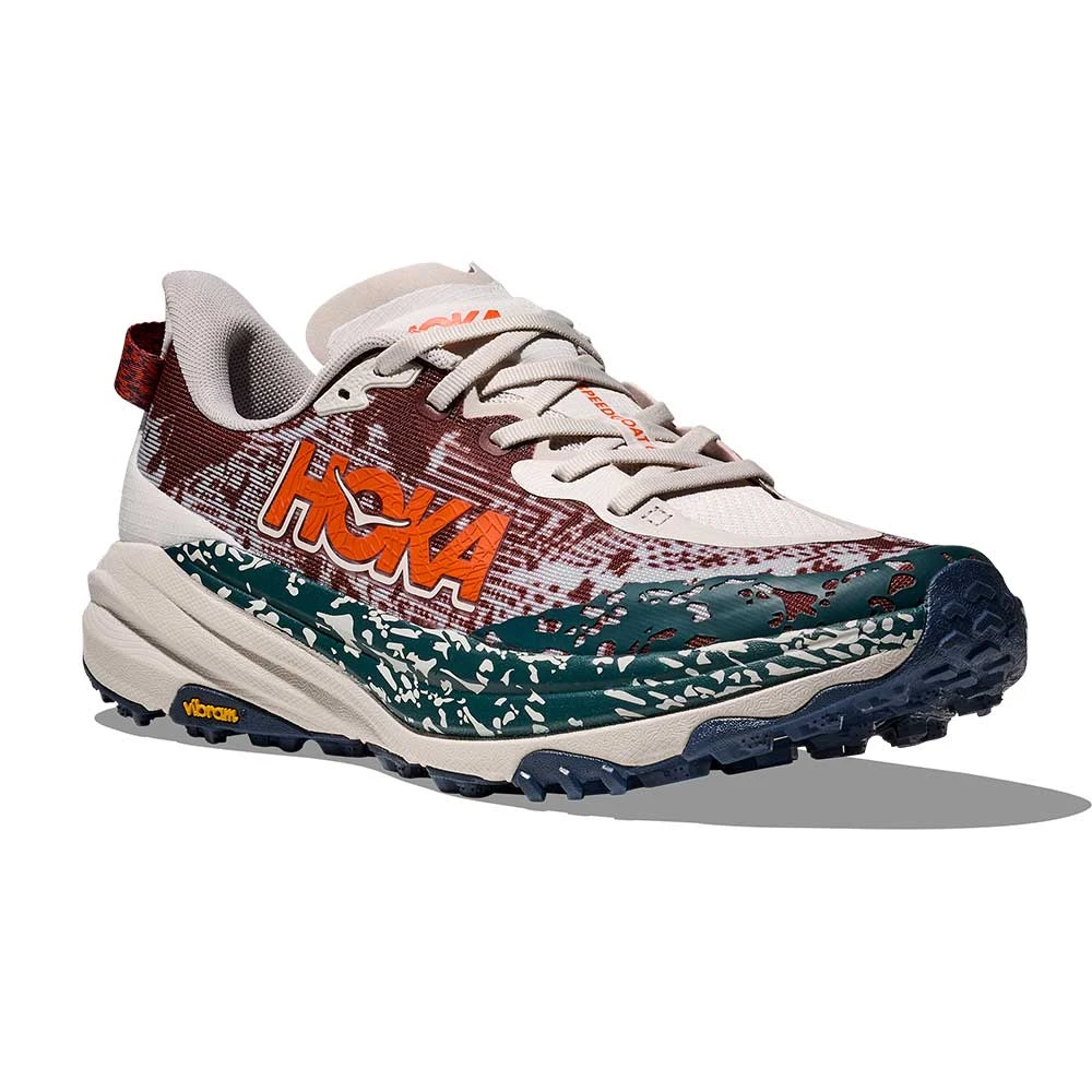 Hoka Men's Speedgoat 6 Trail Running Shoe - Putty/Blue Twilight - Regular (D) 4 Hoka Men's Speedgoat 6 Trail Running Shoe - Putty/Blue Twilight - Regular (D) - Image 2