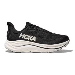 Hoka Men's Clifton 10 Running Shoe - Black/White - Extra Wide (4E)
