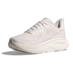 Hoka Men's Clifton 10 Running Shoe - White/White - Regular (D) -Gazelle Sports 1162030 WWH 3