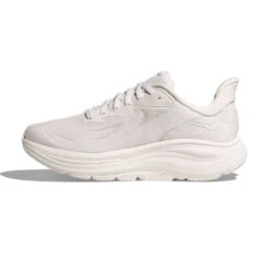 Hoka Men's Clifton 10 Running Shoe - White/White - Regular (D) -Gazelle Sports 1162030 WWH 8