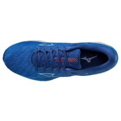 Mizuno Men's Wave Rider 26 Running Shoe- Super Sonic/IceWater- Regular (D) -Gazelle Sports 411373 SNIW 04 1