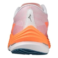 Mizuno Men's Wave Rebellion Flash Running Shoe- White/Silver - Regular (D) -Gazelle Sports 411392 0073 05