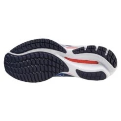 Mizuno Men's Wave Rider 27 Running Shoe - Surf The Web/White - Regular (D) 18 Mizuno Men's Wave Rider 27 Running Shoe - Surf The Web/White - Regular (D) -Gazelle Sports 411415 5E00 02