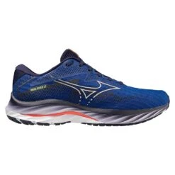 Mizuno Men's Wave Rider 27 Running Shoe - Surf The Web/White - Regular (D) 17 Mizuno Men's Wave Rider 27 Running Shoe - Surf The Web/White - Regular (D) -Gazelle Sports 411415 5E00 06