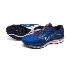 Mizuno Men's Wave Rider 27 Running Shoe - Surf The Web/White - Regular (D) 23 Mizuno Men's Wave Rider 27 Running Shoe - Surf The Web/White - Regular (D) -Gazelle Sports 411415 5E00 11