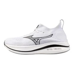 Mizuno Men's Neo Zen Running Shoe - White/Black- Regular (D) 12 Mizuno Men's Neo Zen Running Shoe - White/Black- Regular (D) -Gazelle Sports 411495 0090