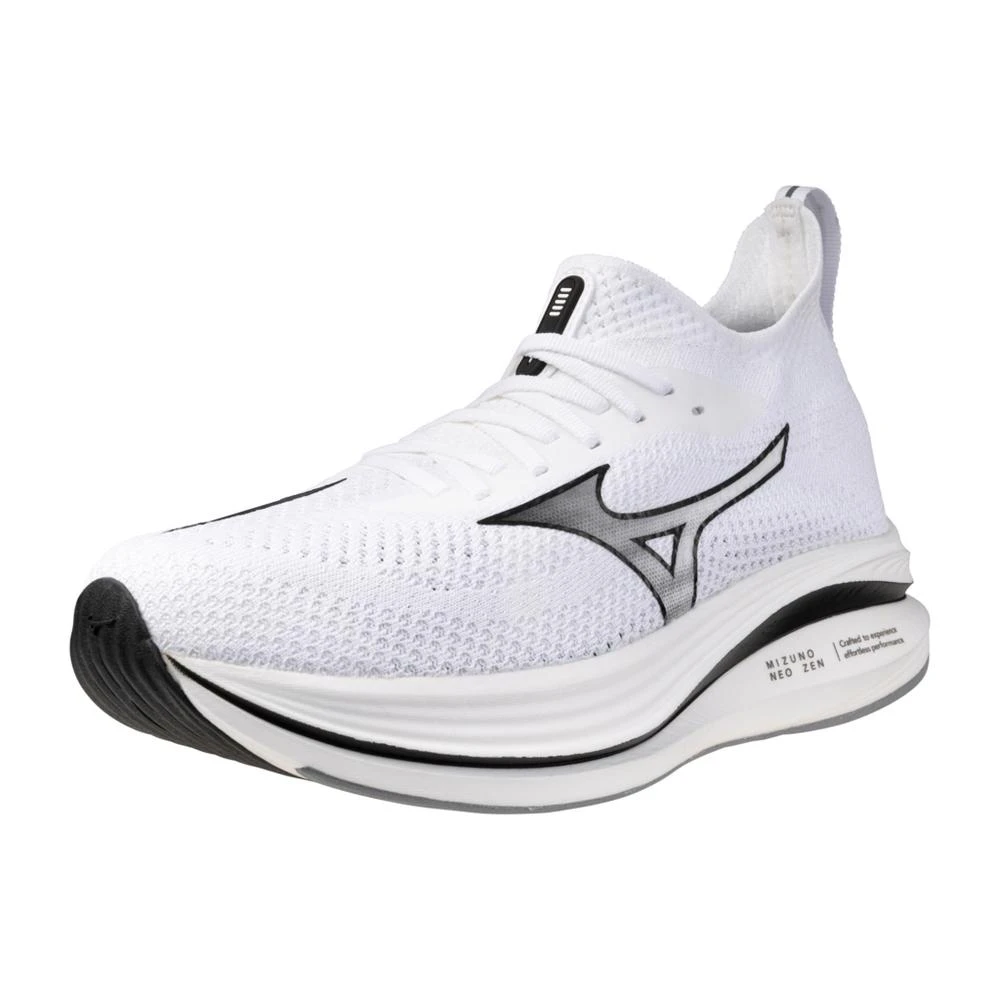 Mizuno Men's Neo Zen Running Shoe - White/Black- Regular (D) 4 Mizuno Men's Neo Zen Running Shoe - White/Black- Regular (D) - Image 2