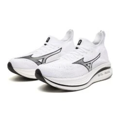Mizuno Men's Neo Zen Running Shoe - White/Black- Regular (D) 15 Mizuno Men's Neo Zen Running Shoe - White/Black- Regular (D) -Gazelle Sports 411495 0090 08