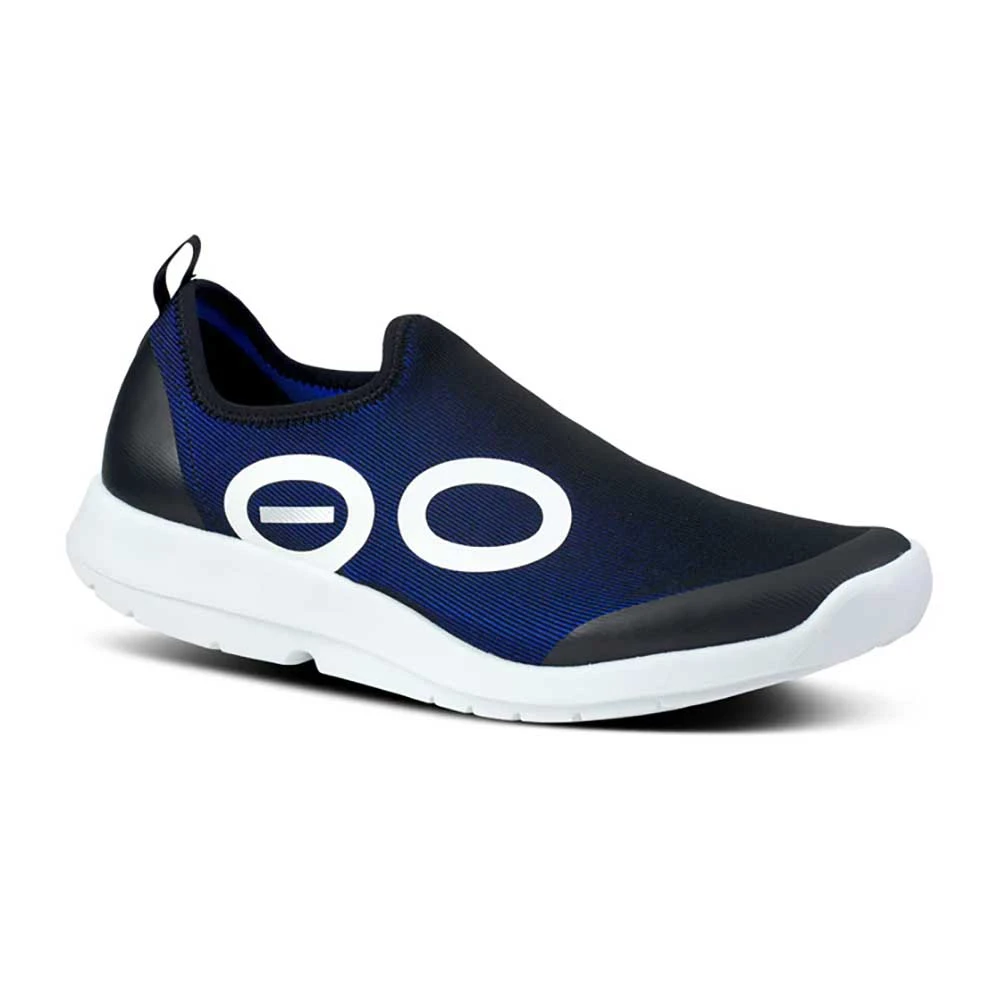 OOfos Men's OOmg Sport Shoe- White/Navy- Regular (D) 3 OOfos Men's OOmg Sport Shoe- White/Navy- Regular (D) - Image 2