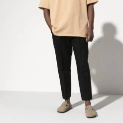 Birkenstock Boston Soft Footbed Taupe Suede- Regular/Wide -Gazelle Sports 560771 f look m bost tau