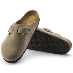 Birkenstock Boston Soft Footbed - Taupe - Medium/Narrow -Gazelle Sports 560771 sole