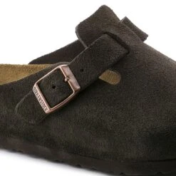 Birkenstock Boston Soft Footbed Mocha Suede- Regular/Wide -Gazelle Sports 660461 detail 1 bost b