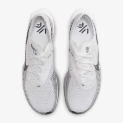 Men's Nike ZoomX Vaporfly Next% 3 Running Shoe- White/Dark Smoke Grey/Particle Grey- Regular (D) -Gazelle Sports 7d474cb2 fce8 46af 9f49 3ba335977ea2