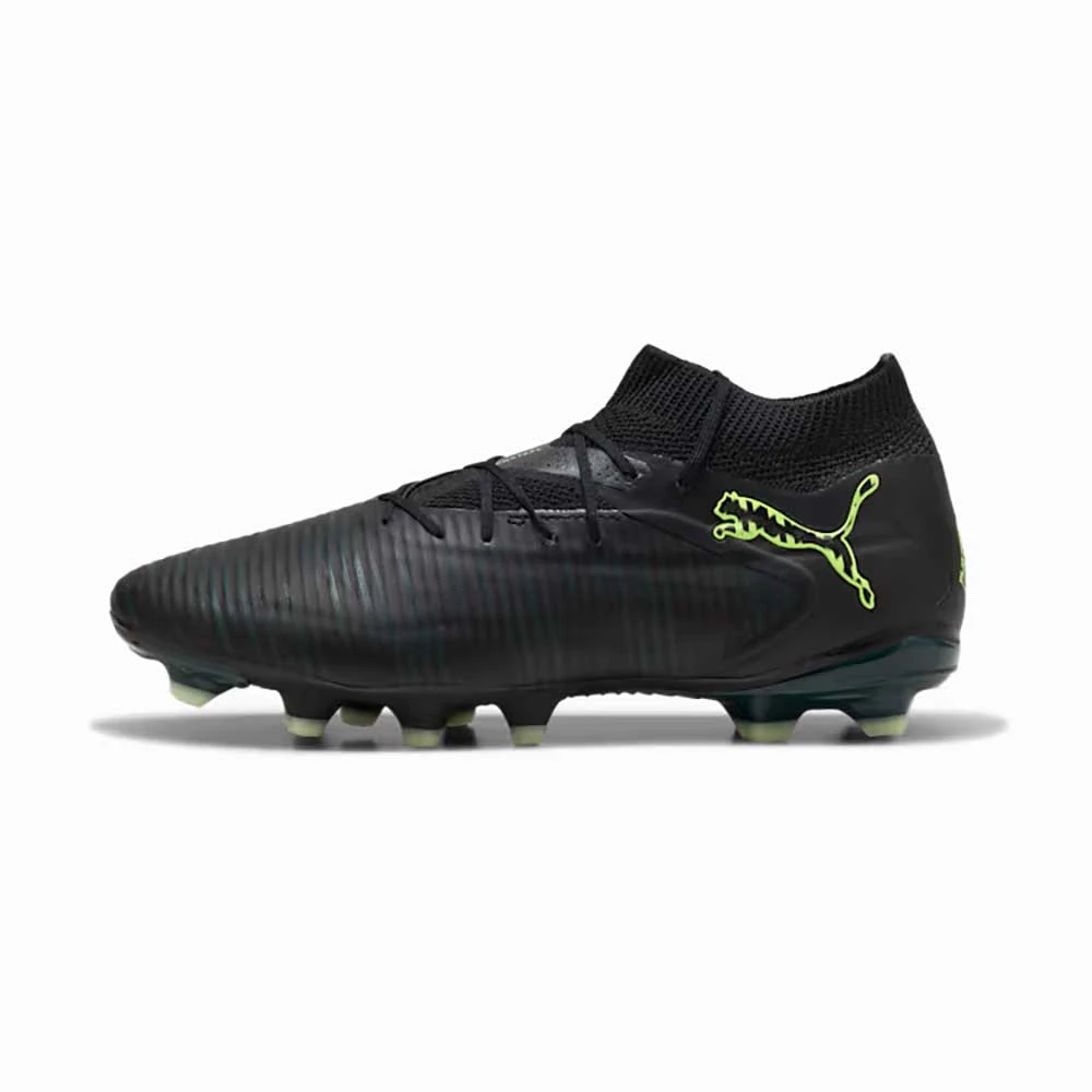 Men's Future 8 Pro FG/AG Soccer Cleat - Puma Black/Fizzy Light/Green Terrain - Regular (D) 4 Men's Future 8 Pro FG/AG Soccer Cleat - Puma Black/Fizzy Light/Green Terrain - Regular (D) - Image 2