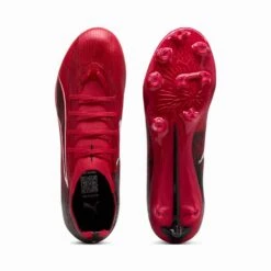 Men's Ultra 6 Match CP FG/AG Soccer Cleat - Puma Black/Fast Red/Fire Orchid - Regular (D) -Gazelle Sports AG Football Boots Unisex 4 108781 01