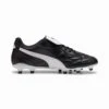 Men's King Top FG/AG Soccer Cleat - Puma Black/Puma White/Puma Gold - Regular (D) -Gazelle Sports AG Soccer Boots 3