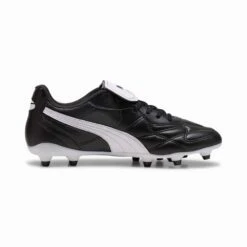 Men's King Top FG/AG Soccer Cleat - Puma Black/Puma White/Puma Gold - Regular (D)