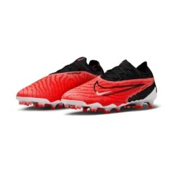 Men's Nike Phantom GX Elite Firm-Ground Soccer Cleats -Bright Crimson/White/University Red/Black - Regular (D) -Gazelle Sports AURORA DC9968 600 PHCFH001 2000