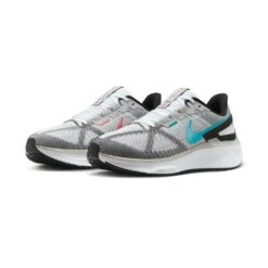Nike Men's Air Zoom Structure 25 - White/Gamma Blue/Black/Hot Lava - Regular (D) -Gazelle Sports AURORA DJ7883 109 PHCFH001 2000