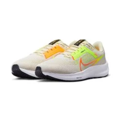 Nike Men's Air Zoom Pegasus 40 Running Shoe- White/Multi Color/Coconut - Regular (D) -Gazelle Sports AURORA DV3853 101 PHCFH001 2000