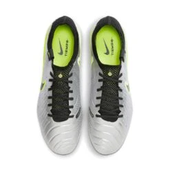 Nike Tiempo Legend 10 Elite FG Soccer Shoe - Metallic Silver/Black/Volt - Regular (D) -Gazelle Sports AURORA DV4328 001 PHCTH001 2000