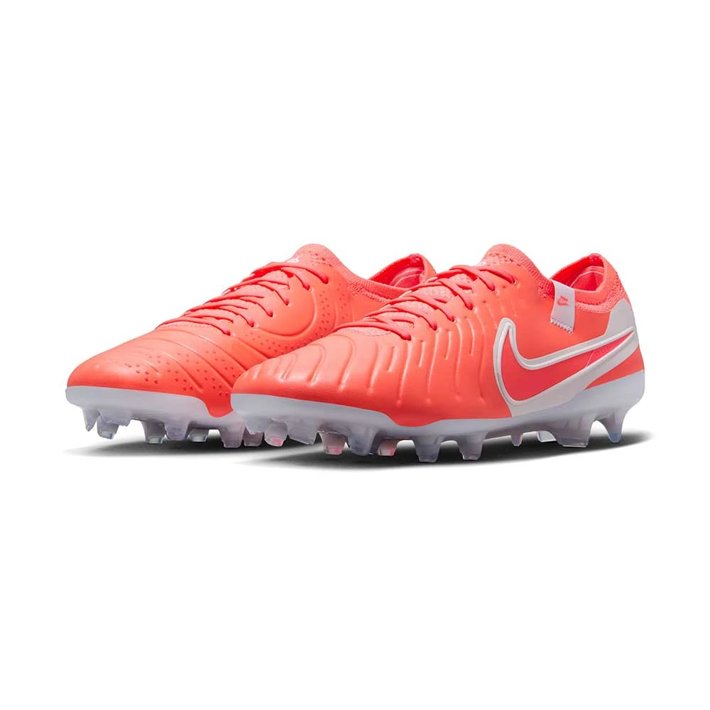 Nike Tiempo Legend 10 Elite Soccer Shoe - Hot Lava/White - Regular (D) 4 Nike Tiempo Legend 10 Elite Soccer Shoe - Hot Lava/White - Regular (D) - Image 2